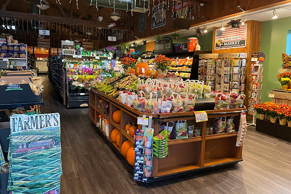 Produce Island Table Merchandised