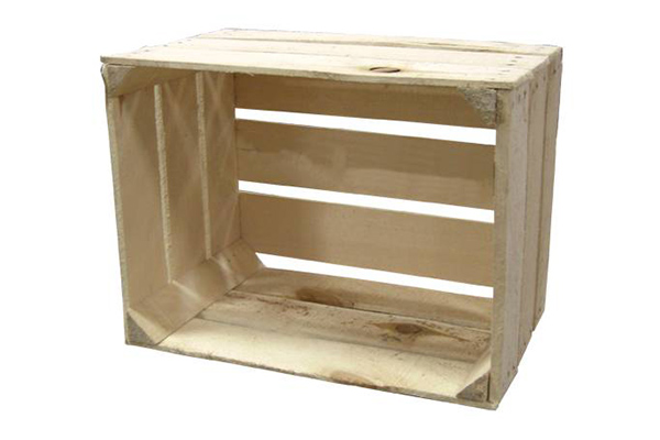Roughsawn Wood Crate