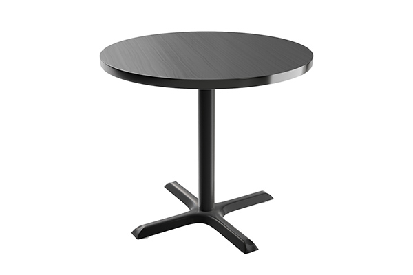 Victual Round Dining Table - Black Laminate