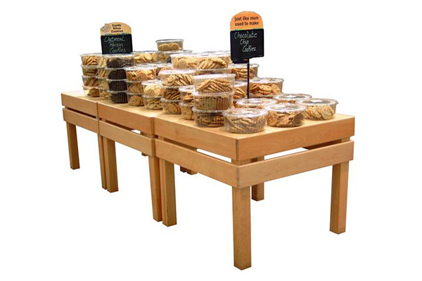  Solid Top Bakery Table Display